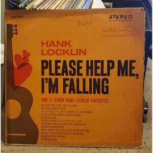 Vintage 1962 Hank Locklin‎ Please Help Me I'm Falling RCA LSP2291 Stero Vinyl